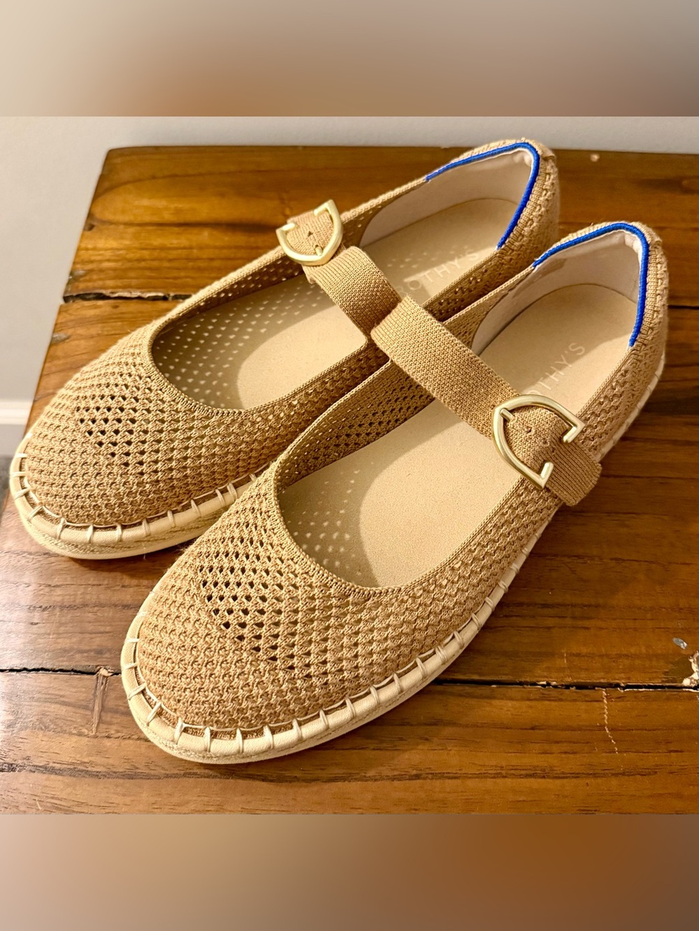 EUC Rothy's The Espadrille Mary Jane in Wren, size 9.5